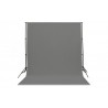 Kit Fond de Studio Gris en coton 3x6m + Support