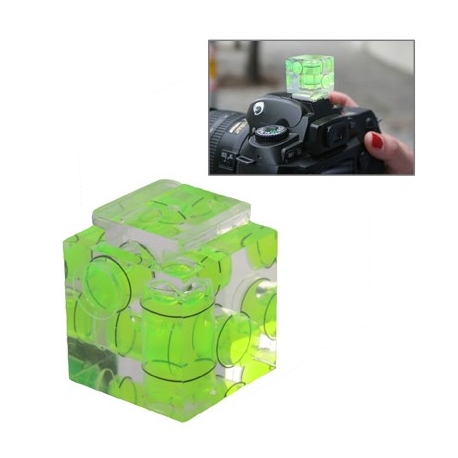 Triple Axis Bubble Spirit Level on Camera Hot Shoe 3D