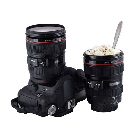 Plastic Simulation Dummy Zoom Lens (EF24-105mm G/ 4 USM) Coffee Cup Mug