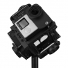 PULUZ Full Cube 6 in 1 Metal Protective Cage for GoPro HERO4 /3+(Black)