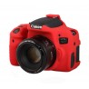 EasyCover Protection Silicone pour Canon 750D / T6i Rouge
