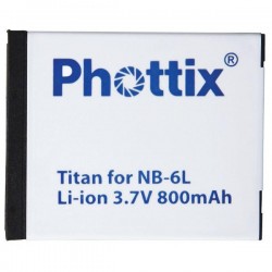 Phottix batterie rechargeable Phottix Titan NB-6L pour Canon