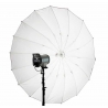 Quantuum Space 150 white parabolic umbrella