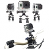 Dazzne Bicycle Bar Mount Holder with 3 Way for GoPro