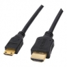 Câble HDMI 1,5m Mâle - Mini Mâle plaqué Or
