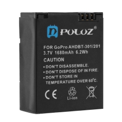 PULUZ AHDBT-301/201 3.7V 1680mAh Batterie GoPro HERO3+ /3