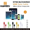 Haweel Câble USB Iphone 5/6, Ipad Green