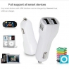 Haweel Dual USB Chargeur voiture Iphone, Samsung bleu