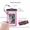 HAWEEL Transparent Universal Waterproof Bag for iPhone, Samsung Blue