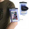 HAWEEL Transparent Universal Waterproof Bag for iPhone, Samsung Blue