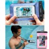 HAWEEL Transparent Universal Waterproof Bag for iPhone, Samsung Blue