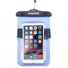 HAWEEL Transparent Universal Waterproof Bag for iPhone, Samsung Blue