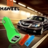 Haweel Dual USB Chargeur voiture Iphone, Samsung bleu
