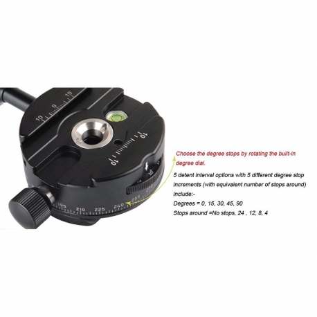 Sunwayfoto IRC-64 Panoramic indexing rotator panning clamp