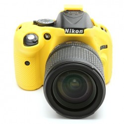 EasyCover Protection Silicone pour Nikon D5200 Jaune