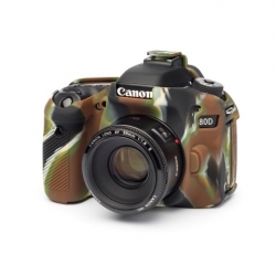 EasyCover Protection Silicone pour Canon 80D Militaire