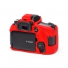 EasyCover Protection Silicone pour Canon 80D Rouge
