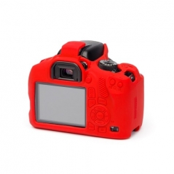EasyCover Protection Silicone pour Canon 1300D / 2000D / T6 / T7 Rouge