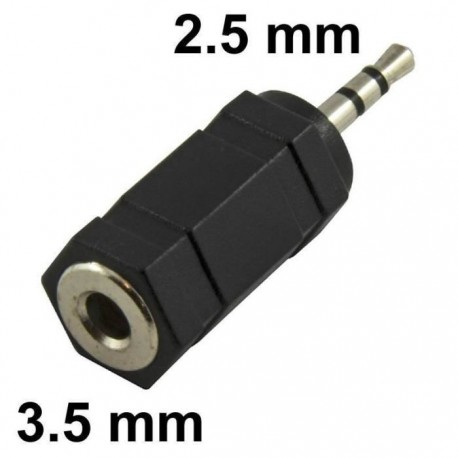 Adaptateur Jack stéréo 3.5 vers 2.5