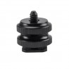 Reinforced Hot Shoe Aluminum Alloy 1/4 Screw Adapter