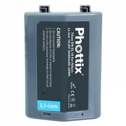Phottix LI-ON batterie rechargeable EN-EL18 pour Nikon D4