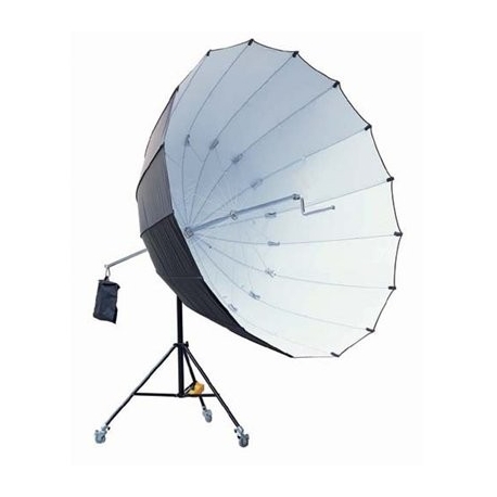 Studio King Jumbo Parapluie + trépied Noir / Blanc 220 cm