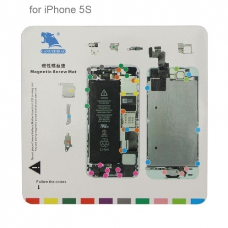 Tapis à vis pour réparation iPhone 5S