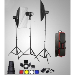 Nicefoto KT603 kit Flash 3x180w + CB04