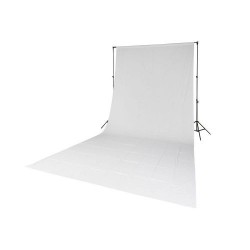 Quadralite Fond de Studio Blanc en coton 2,85mx6m