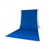 Quadralite Fond de Studio Bleu en coton 2,85mx6m