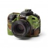 EasyCover Protection Silicone pour Nikon D7500 Militaire