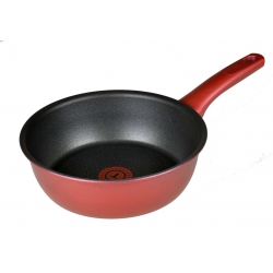 Tefal Poêle haute 22cm Titanium Induction Rouge