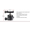 Sunwayfoto XB-28 BallHead Low Profil