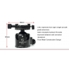 Sunwayfoto XB-44DDHi BallHead Low Profil