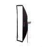 Quadralite Kit Softbox Strip 40x180cm + Nid d'abeille (grille / grid)