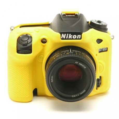 EasyCover Protection Silicone pour Nikon D7100 / D7200 Jaune