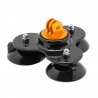 Triangle Suction Mount with Tripod Mount for GoPro