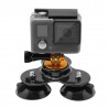 Support triple ventouse pour GoPro