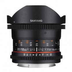 Samyang 12mm T3.1 ED AS NCS Fisheye VDSLR pour Canon EF