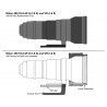 Wimberley AP-452 Pied de remplacement pour Nikon 400 f/2.8 AF-S I, II & VR, 600 f4 AF-S II & VR type Arca