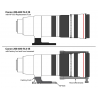 Wimberley AP603 Pied de remplacement pour Canon 300 f2.8 IS II,200-400 f4 IS,500 f4 IS II,400 f4 DO IS II type Arca