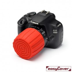EasyCover Lens Maze Protection Silicone pour Objectif Rouge