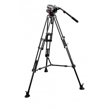 Manfrotto 504HD, 546BK Kit Double leg tripod with midi video head