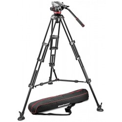 Manfrotto MVH502A,546BK-1 Kit Trépied à double-jambes avec rotule vidéo midi