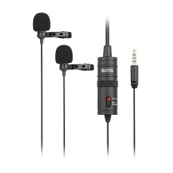 Boya BY-M1DM Dual Omni-directional Lavalier Microphone