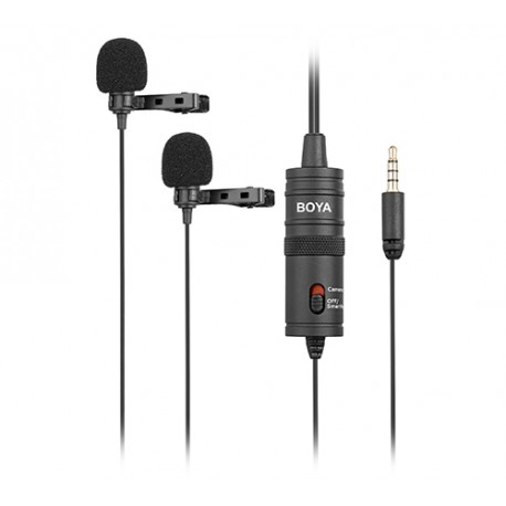 Boya BY-M1DM Dual Omni-directional Lavalier Microphone