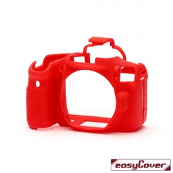 EasyCover Protection Silicone pour Canon 90D Rouge