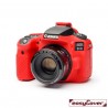 EasyCover Protection Silicone pour Canon 90D Rouge