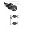 Leofoto LM-404C + GC-404C Tripod Kit with Geared column