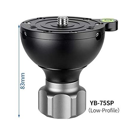 Leofoto YB-75SP Video Bowl 75 mm Short Handle